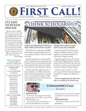 Cover - March First Call