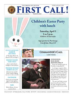 Cover - March 2023 First Call